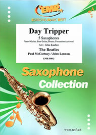Day Tripper 5 Saxophones (S(A)A(T)A(T)TB) (Piano / Guitar Bass Guitar Drums Percussion (optional)) cover